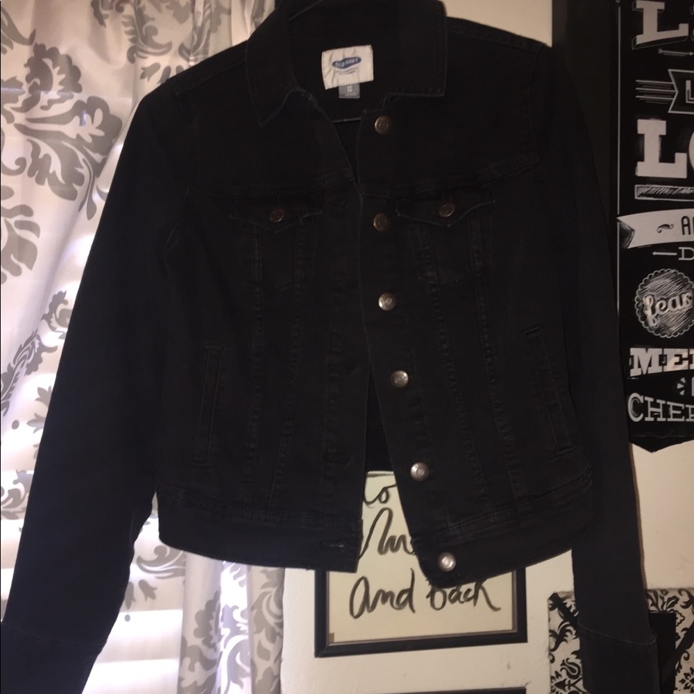 Old navy black denim jacket